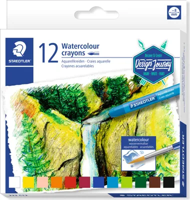 Produktbild von STAEDTLER Aquarellkreide Design Journey 12er Kartonetui