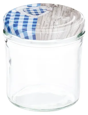 50er Set Sturzglas 350 ml To 82 Deckel Holz-Herz blau incl. Diamant Gelierzauber Rezeptheft_Bild_1