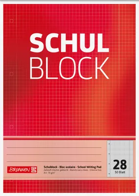 Produktbild von 10XBRUNNEN 1052528 Schulbl A4 70g 50Bl