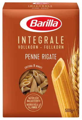 Obrázek produktu pro Barilla Integrale Pasta Pennette Rigate celozrnné těstoviny 500g