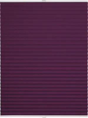 Produktbild von Plissee auf Maß Thermo Basic Klemmfix ohne Bohren Verdunkelnd Farbe: Lila, Größe: B): 41-50 cm, H): 40-100 cm