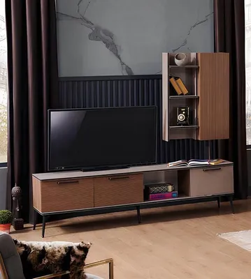 Image de RTV Vitrine Meuble TV Meuble TV Lowboard Meuble média Console TV
