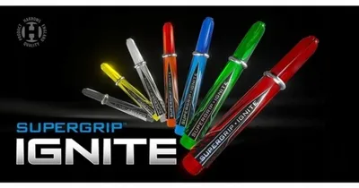 Produktbild von Harrows - Dart-Schäfte "Supergrip Ignite" 3er-Pack PP4990 (33 mm) (Orange)