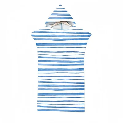 Produktbild von Surfponcho mit Kapuze für Erwachsene, Mikrofaser, 85 x 110 cm