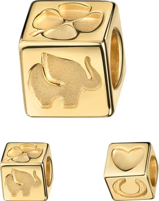 Produktbild von Glücksanhänger Würfel Gold 333 Ketten-Anhänger Gold für Damen