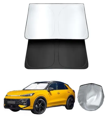 Productafbeelding van Zonbescherming voor de voorruit met UV-bescherming, geschikt voor Volkswagen T-ROC, modeljaren 2025-2026