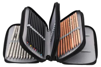 Produktbild von Federmäppchen mit 4 Fächern und 72 Taschen