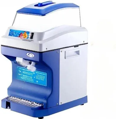 Produktbild von Professionelle Eisschaufraßmaschine aus Stahl - 120kg/u - 250W - Blau - Energieeffizient