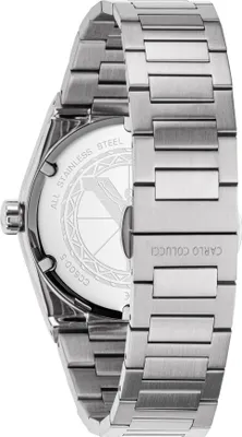 Produktbild von CARLO COLUCCI Herrenuhr Quarzuhr silber / schwarz onesize Herren 40 mm CC600-2