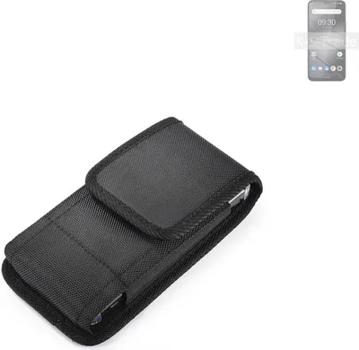 Produktbild von Holster Gürteltasche kompatibel mit Gigaset GS5 Lite Holster Gürtel Tasche wasserabweisend Handy Hülle Schutz Hülle Outdoor schwarz K-S-Trade