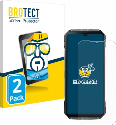 Produktbild von 2x Für Doogee S Cyber Pro Schutzfolie BROTECT Displayschutz Display Schutz Folie Klar Transparent