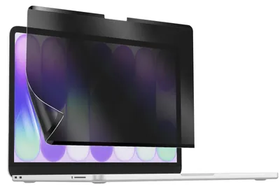 Produktbild von Avizar, Displayschutzfolie für MacBook Neo 13" Blickschutz Magnetisch, Schwarz transparent