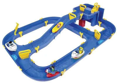 Immagine prodotto di Pista d'acqua per bambini - Scivolo - Blu - 130 x 90 x 22 cm
