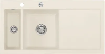 Produktbild von Flächenbündige Spüle MERA 100 F Jasmin Becken links - Excenterbedienung