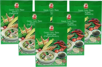 Produktbild von 6er-Pack COCK Grüne Currypaste (6x 50g) | Green Curry Paste