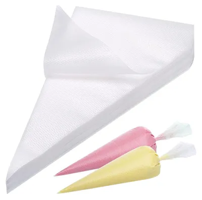 Obrázek produktu pro Sáčky na stříkání, jednorázové, 100 kusů, rozměry 30x20 cm, potravinářský plast, bez BPA