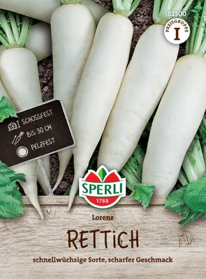 Produktbild von SPERLI Rettichsamen Lorenz F1 Raphanus sativus 5-7 lfd. Meter