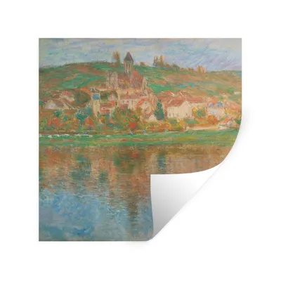 Produktbild von MuchoWow® Wandtattoo Wandsticker Wandaufkleber Vétheuil - Claude Monet 80x80 cm Selbstklebend und Repositionierbar - Wierderverwendbar - Selbstklebend