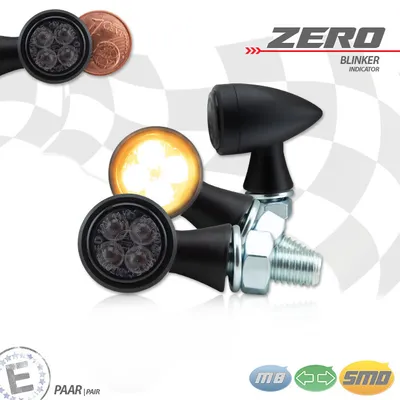 Produktbild von SMD-Blinker Zero Alu schwarz