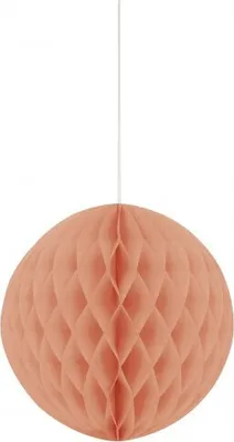 Produktbild von Partydekoration Wabenball Koralle 20 cm