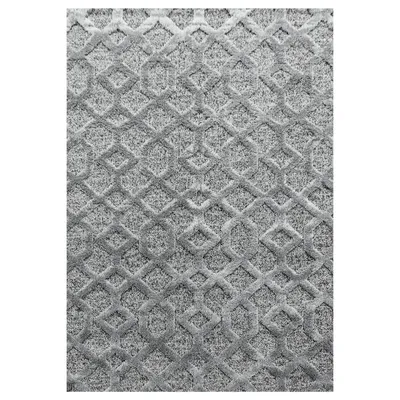 Produktbild von Hochflor Teppich PISA Grau 160 cm x 230 cm
