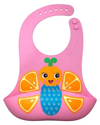 Zdjęcie produktu dla Śliniak Silikonowy Frootimals Orangiefly Ft00011 Kids Euroswan