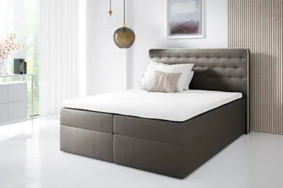 Obrázek produktu pro Postel s postelí Postel s pružinovou skříní Moderní dvoulůžkový hotel 160 cm Ložnice