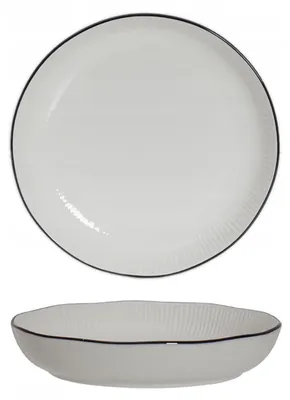Productafbeelding van METRO PROFESSIONAL Aldea diep bord, porselein, 22,2 cm, set van 6