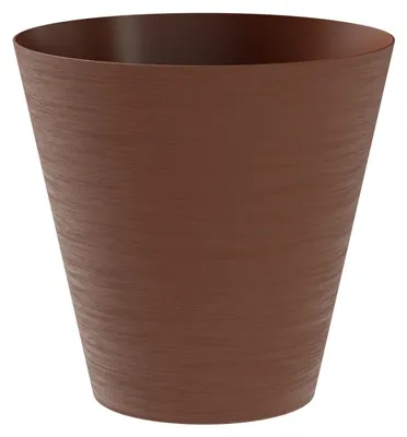 Produktbild von tera® Pflanzgefäße HOOP rund Clay braun 20 cm - Kunststoff