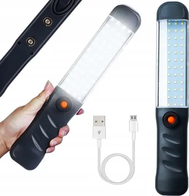 Produktbild von Verk 11405 Multifunktionale LED-Taschenlampe 48 LED COB USB