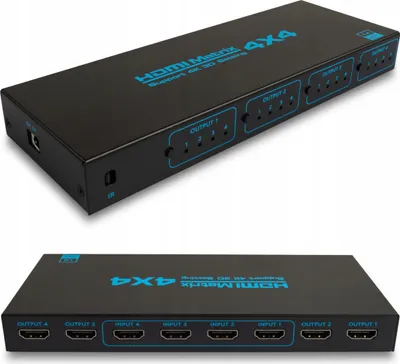 Produktbild von Matrix Hdmi 4X4 Switch Splitter Hdcp Fernbedienung Full Hd