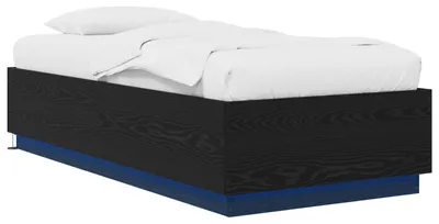 Imagen del producto de Estructura de cama con iluminación LED, roble , 80 x 200 cm, material de madera