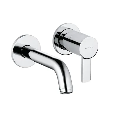 Produktbild von KLUDI ZENTA Unterputz-Waschtisch-Zweiloch-Wand-Einhandmischer, Ausladung Wandauslauf 180mm, chrom, 382440575