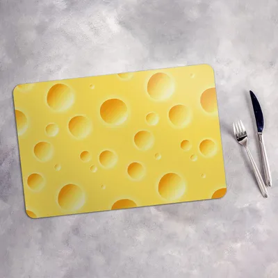 Produktbild von Tischset 6x45x30 cm Platzset Tischmatte Platzmatte Untersetzer - gelber Käse