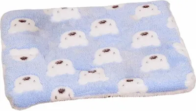 Produktbild von Katzendecken für Hauskatzen Waschbar Hundedecke Flauschiges Katzenkissen, Gemütliche Beruhigende Katzendecke Bettmatte für Katze Kleine Hunde, Plüsch Katzen Kissen Kuschelbett (50x60cm,Blau)