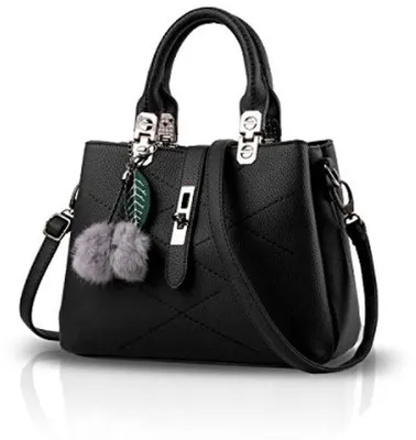 Immagine prodotto di Borsa a tracolla da donna nera in tessuto