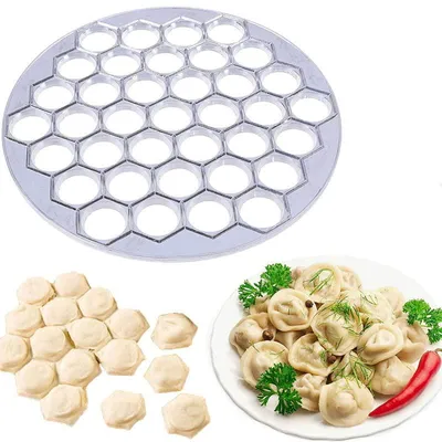 Image de Moule à raviolis pour la confection de raviolis, 37 cavités, emporte-pièce à pâte, emporte-pièce à raviolis pour la cuisine et les restaurants, moule à raviolis