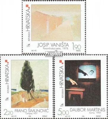 Produktbild von Briefmarken Kroatien 1998 Mi 493-495 (kompl.Ausg.) postfrisch Zeitgenössische Kunst