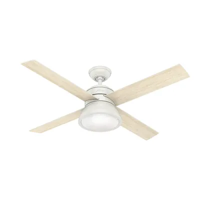 Zdjęcie produktu dla Wentylator sufitowy z oświetleniem i pilotem Loki White 132 cm