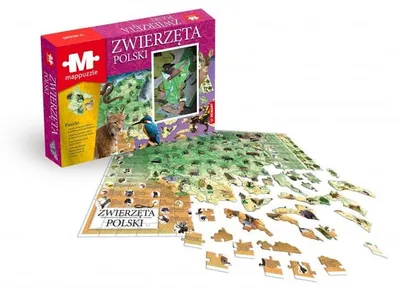 Obrázok produktu pre Mappuzzle Zwierzęta Polski Edukacyjne Puzzle