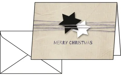 Produktbild von SIGEL DS079 Weihnachts-Karten (inkl. Umschläge), Christmas Wrapping, A6 (A5), 25 Karten und 25 Umschläge