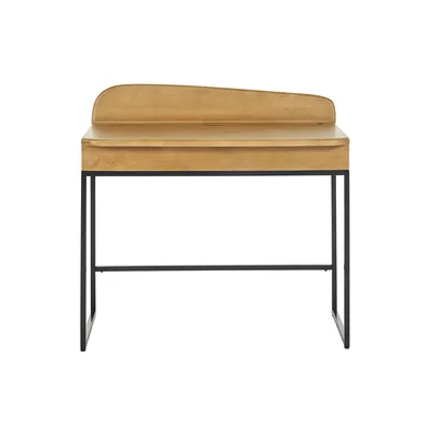 Produktbild von Miliboo - Schreibtisch mit Stauraum aus massivem Mangoholz B100 cm SHIVA