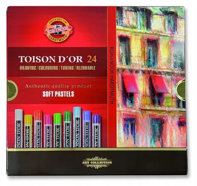 Produktbild von Koh-I-Noor Weiche Trockenpastelle 24 Farben