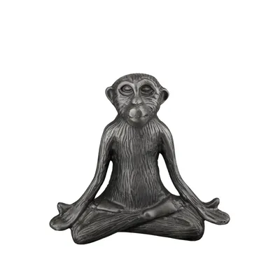 Zdjęcie produktu dla Gilde Figur, Affe, "Monkey", Aluminium, anthrazitfarben, VE 1, L. 10 cm, B. 20.5 cm, H. 19 cm 60177 4063387601778
