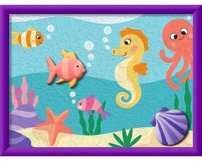 Productafbeelding van RAVENSBURGER CreArt: Schilderen op nummer - Zee-egel (met donkere contouren)