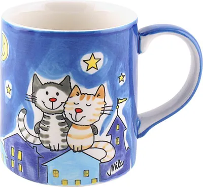 Produktbild von Mila Keramik-Becher NachtKatzen