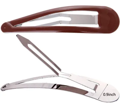 Produktbild von Lange Haarspangen aus Metall, 8,9 cm lang, rutschfest, 10 Stück, für Damen und Mädchen (braun)