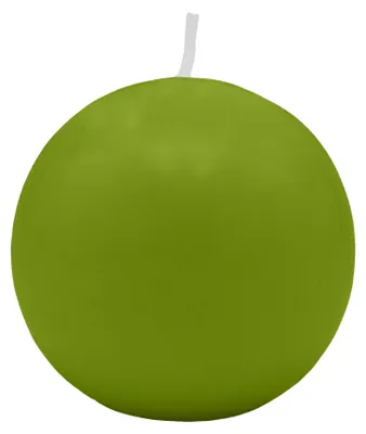 Produktbild von Kugelkerzen Limonegrün Ø 40 mm, 12 Stück