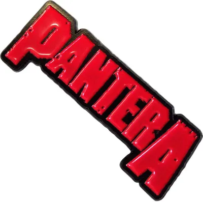Image de Pantera - Logo - Badge - Alliage de zinc, émail RO12183 (Taille unique) (Rouge/Noir)