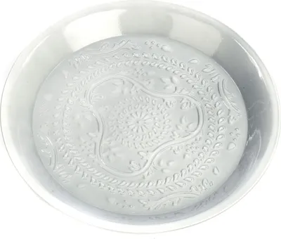 Produktbild von TrendLine Deko Tablett Metall Ø 28 x 2 cm hellgrau